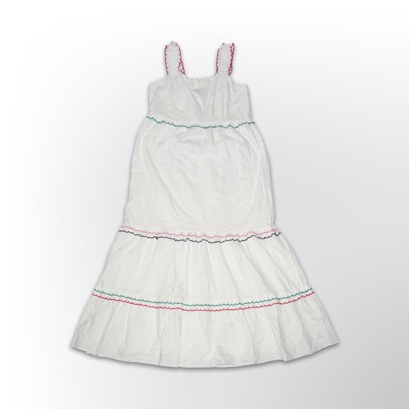 LOFT Beach White Poplin Maxi Sundress - Size Medium - Picture 5 of 5